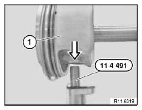 Piston With Rings And Pin