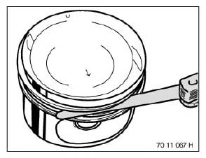 Piston With Rings And Pin