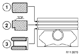 Piston With Rings And Pin